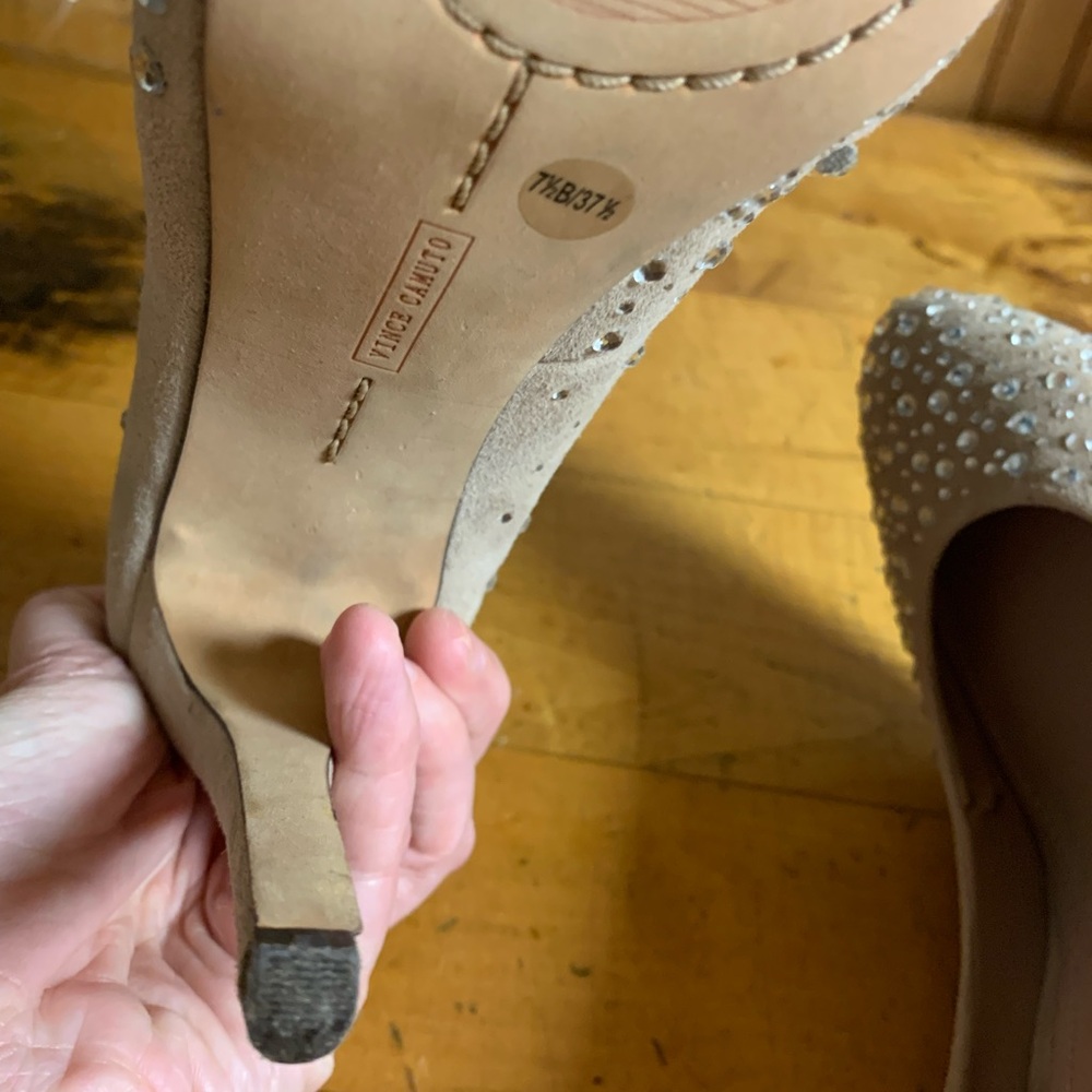 💋Vince Camuto Suede Pump Blush 7.5 - Picture 14 of 15